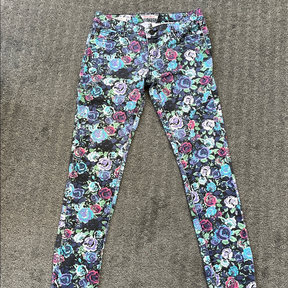 Kiss Multicolor Floral Jeans